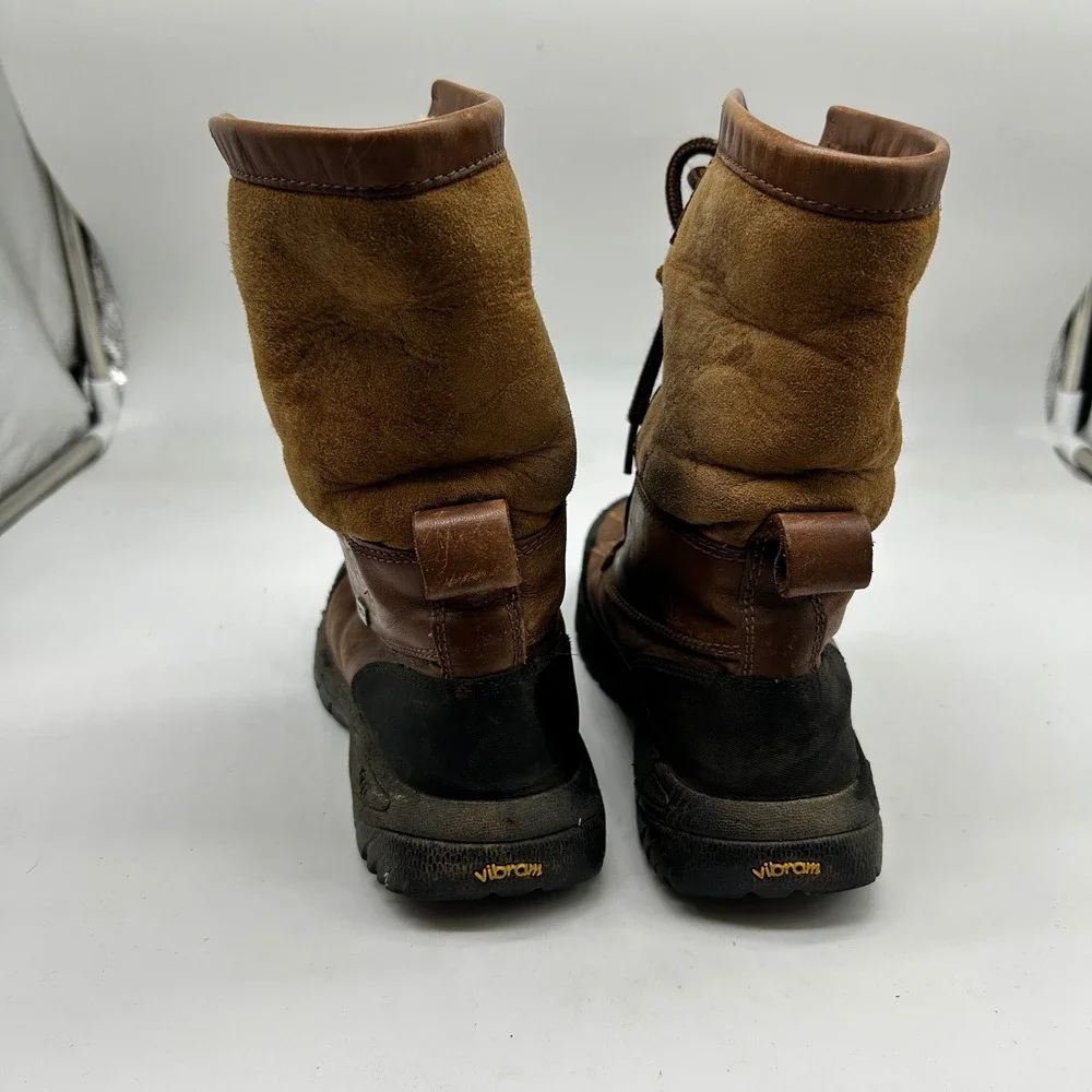 UGG Australia‎ Adirondack Brown Leather Waterproof Sheepskin Winter Boots Size 2